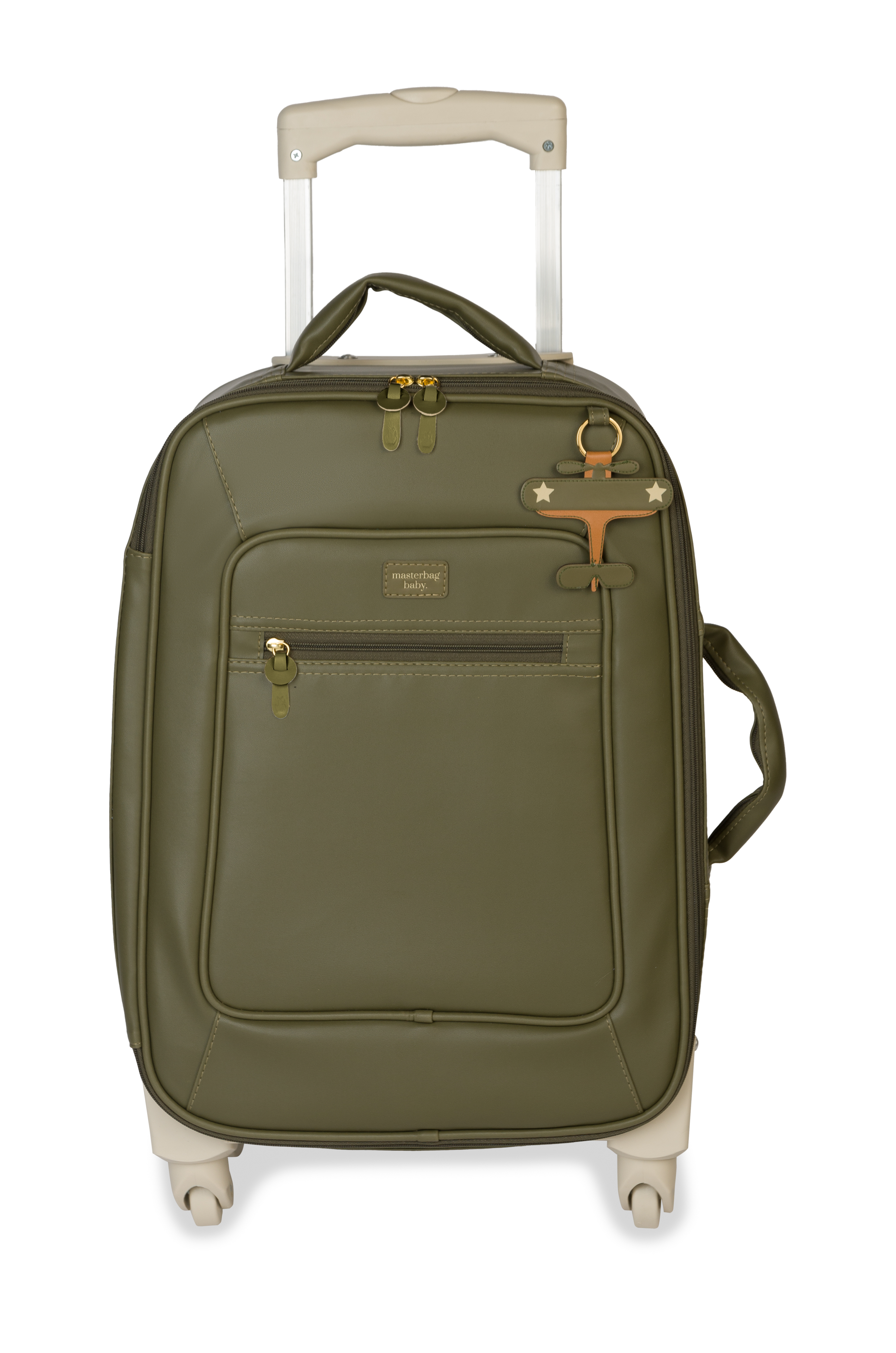 Mala Rodinha Avião Lisa Verde Oliva