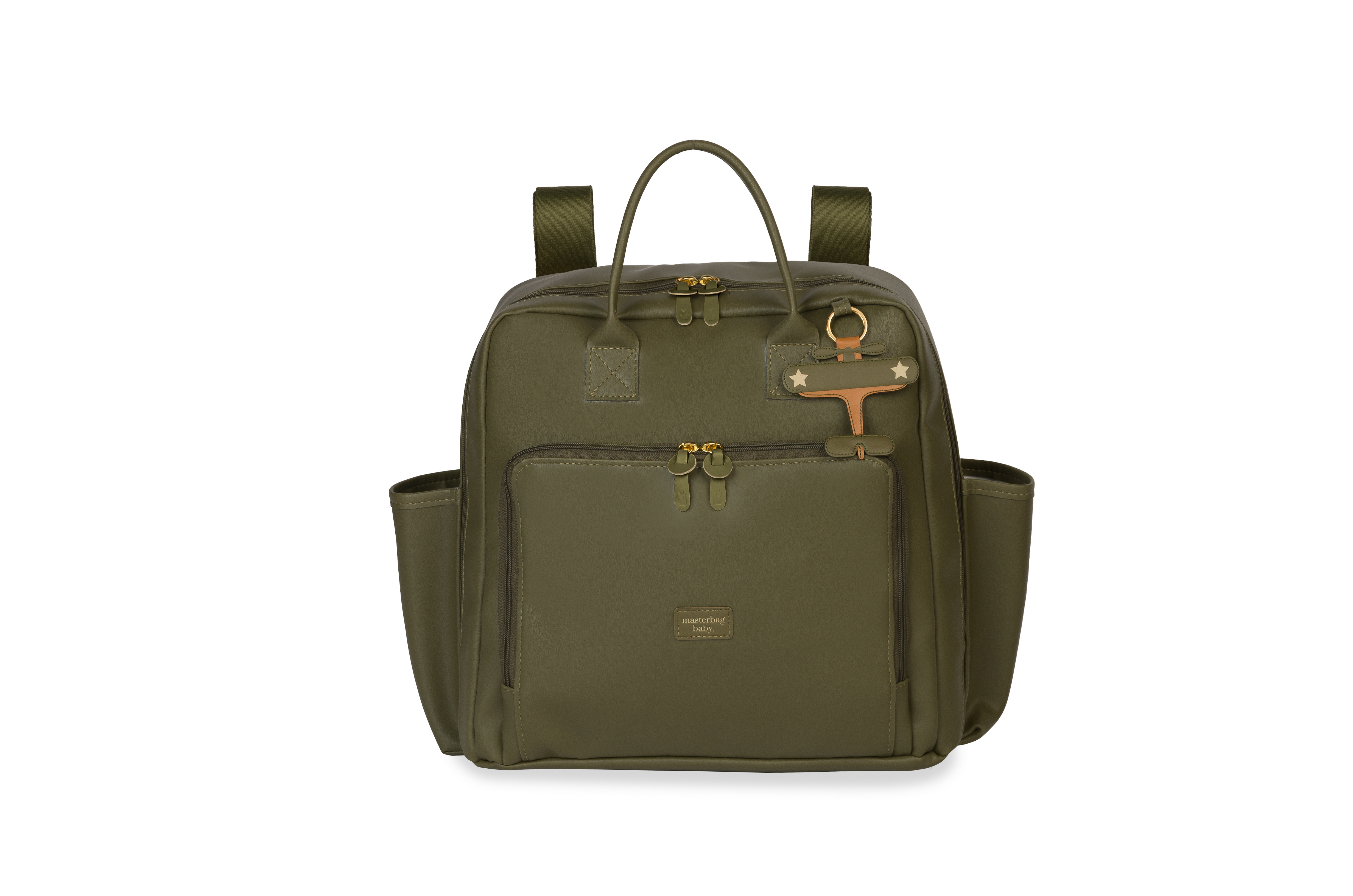 Mochila Vintage Avião Lisa Verde Oliva