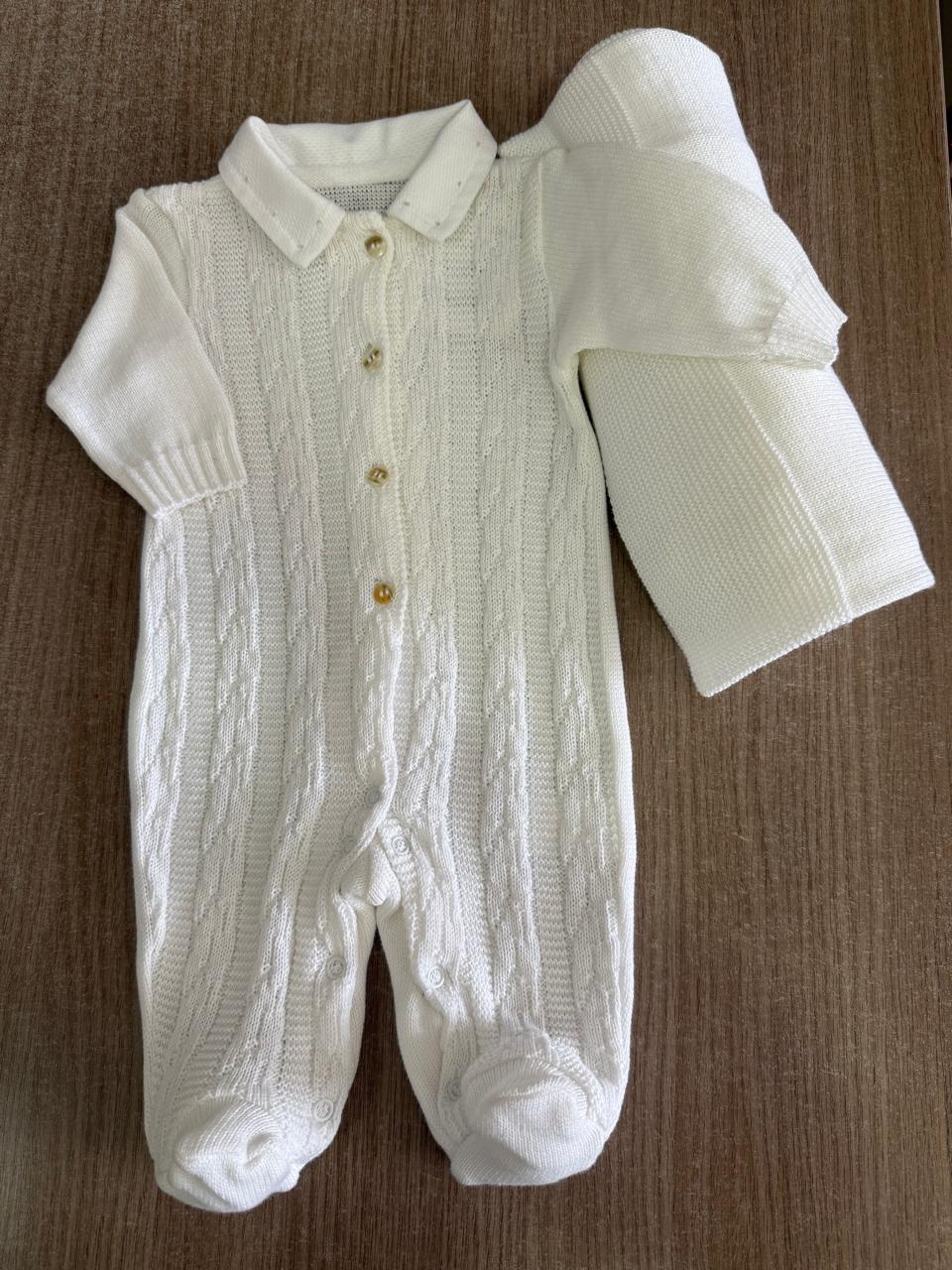 Saída Maternidade Branca - 2peças